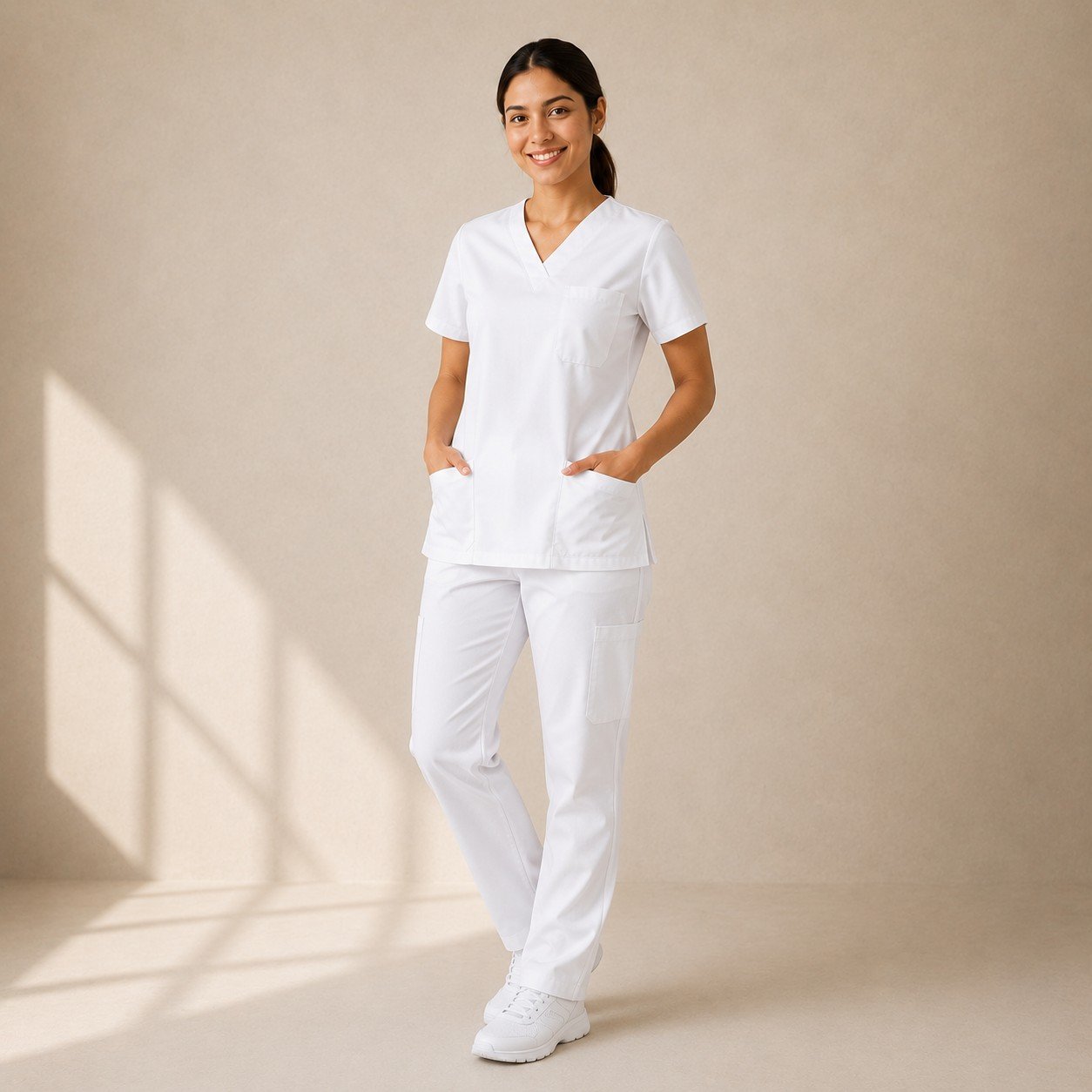 Scrub Set, White