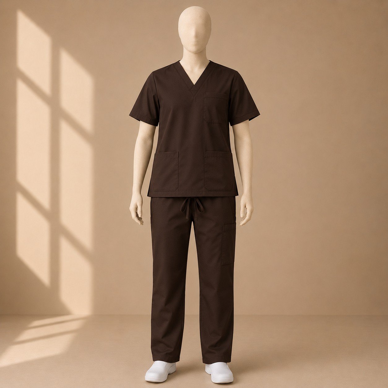 Scrub Set, Unisex, Dark Brown