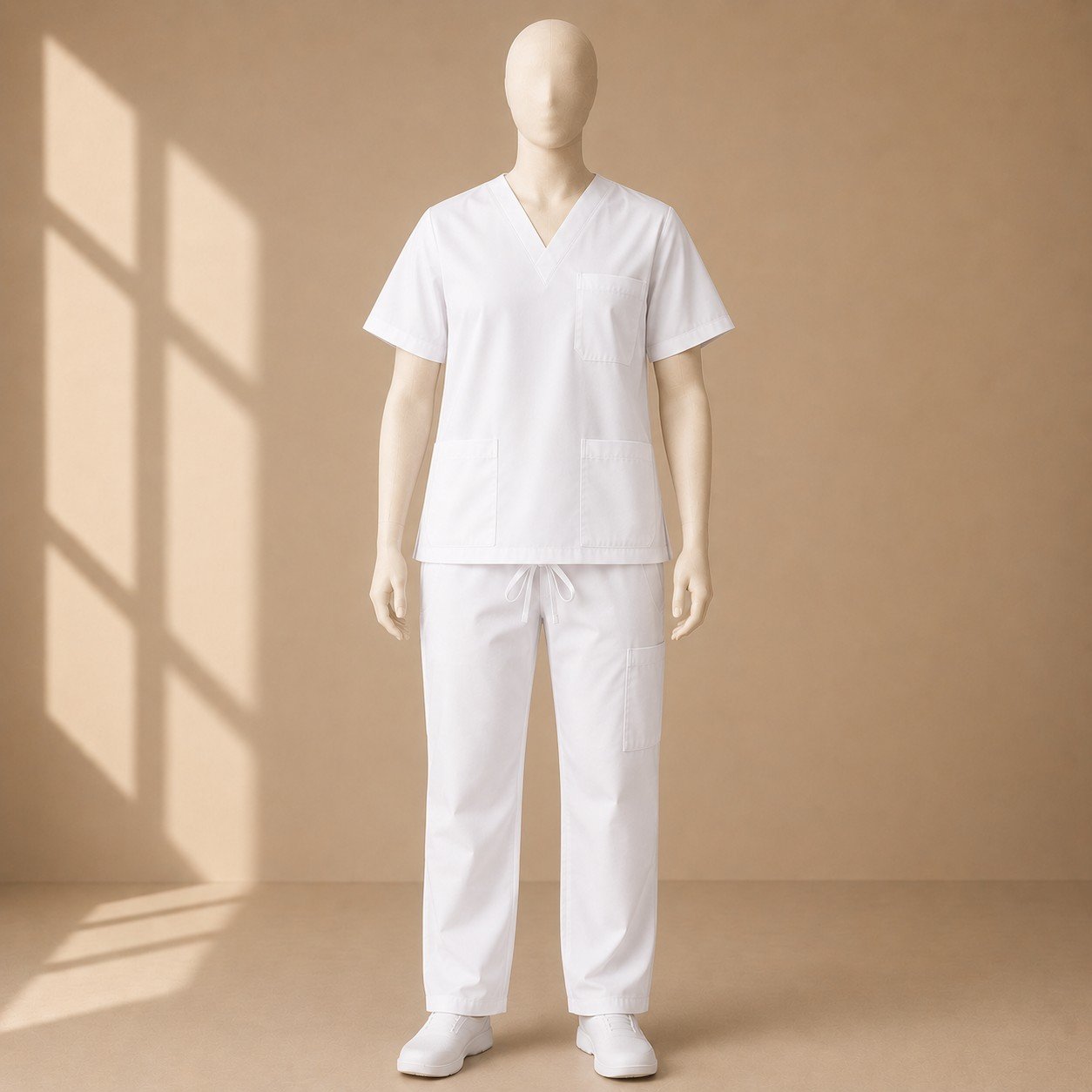 Scrub Set, Unisex, White