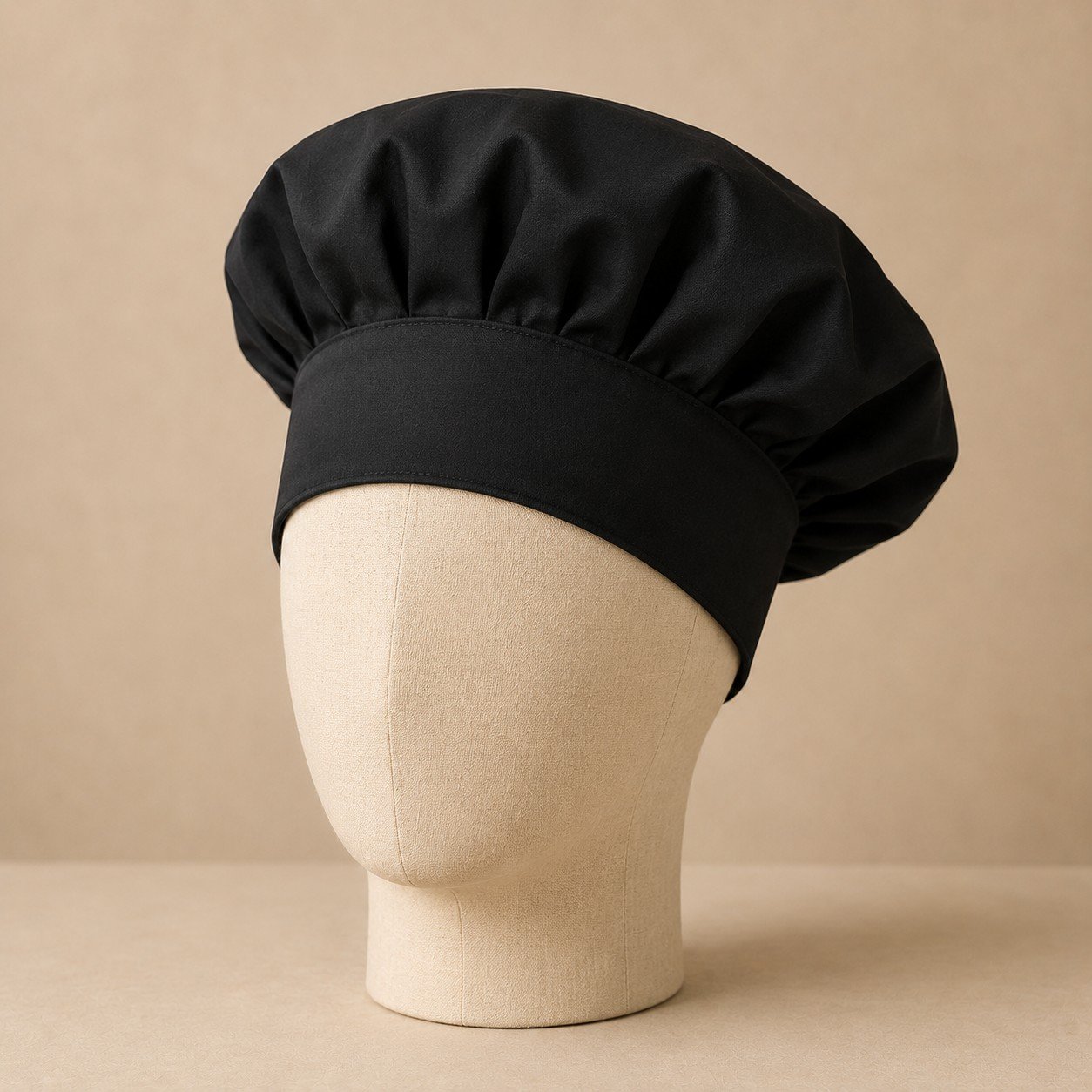 Black Mushroom Chef Cap