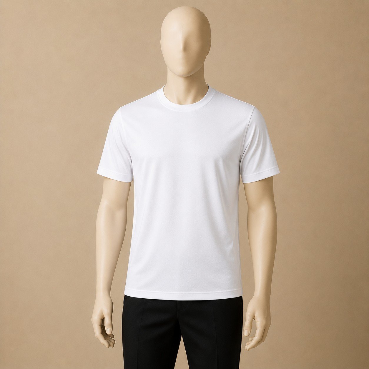 Round Neck T-Shirt, White